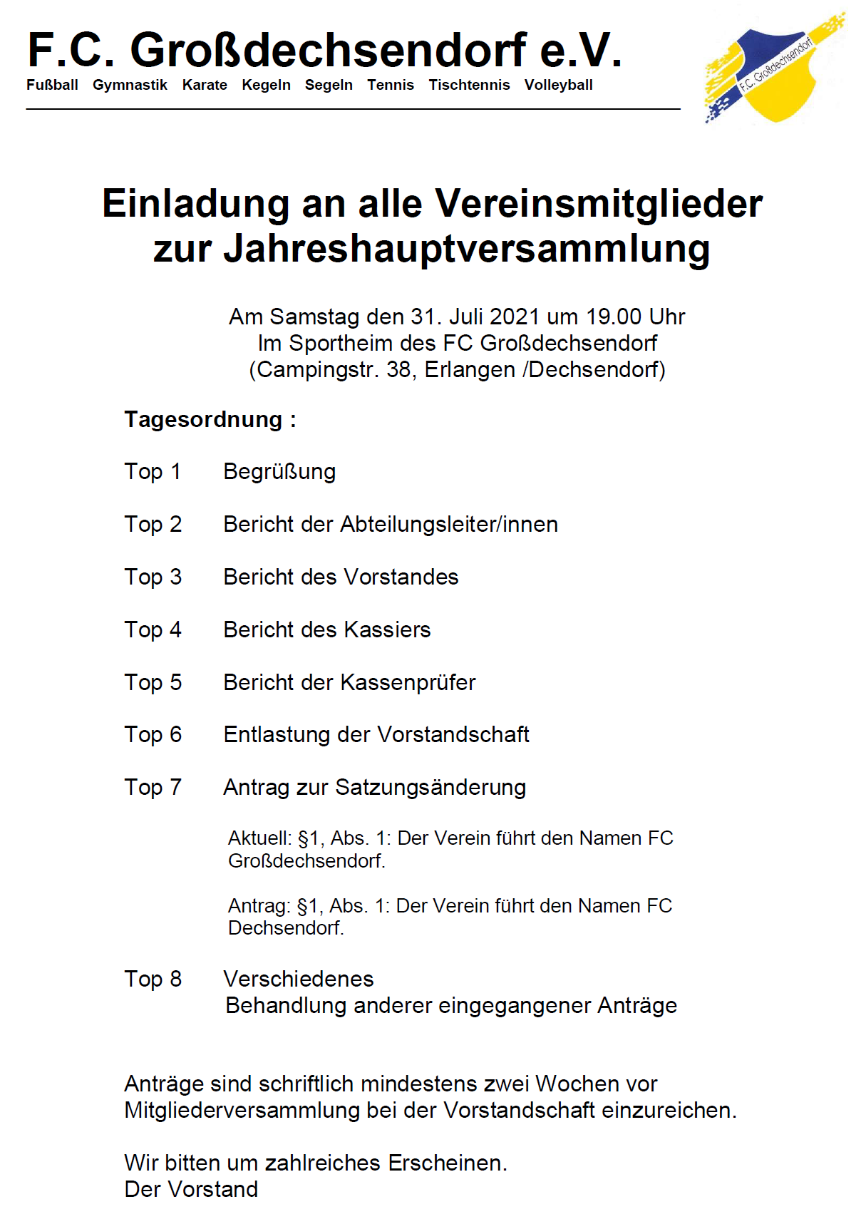 FCD EInladung JHV am31Juli 20210703